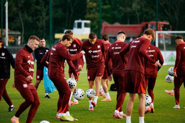 Jan Bednarek seen during Official press conference and  training of Polish National team before game against New Zealand (Maciej Rogowski/Ball Raw Images)