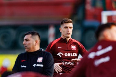 Krzysztof Piatek seen during Official press conference and  training of Polish National team before game against New Zealand (Maciej Rogowski/Ball Raw Images)