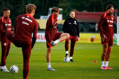Jan Wisniewski seen during Official press conference and  training of Polish National team before game against New Zealand (Maciej Rogowski/Ball Raw Images)