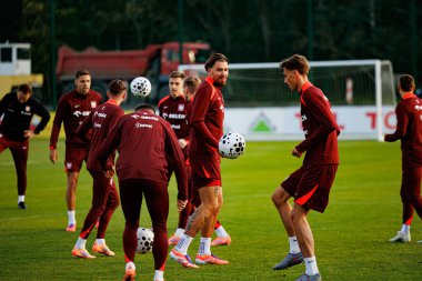 Przemyslaw Wisniewski seen during Official press conference and  training of Polish National team before game against New Zealand (Maciej Rogowski/Ball Raw Images)
