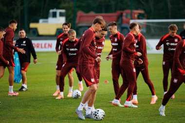 Jan Ziolkowski seen during Official press conference and  training of Polish National team before game against New Zealand (Maciej Rogowski/Ball Raw Images)