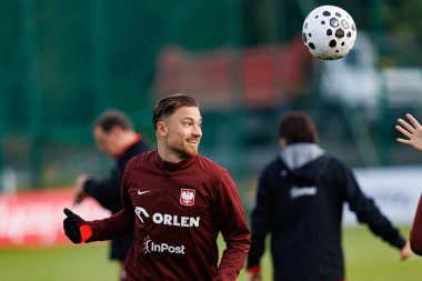 Matty Cash seen during Official press conference and  training of Polish National team before game against New Zealand (Maciej Rogowski/Ball Raw Images)