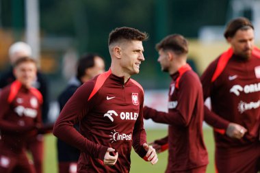 Krzysztof Piatek seen during Official press conference and  training of Polish National team before game against New Zealand (Maciej Rogowski/Ball Raw Images)