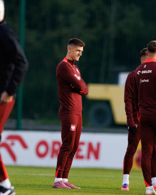 Krzysztof Piatek seen during Official press conference and  training of Polish National team before game against New Zealand (Maciej Rogowski/Ball Raw Images)