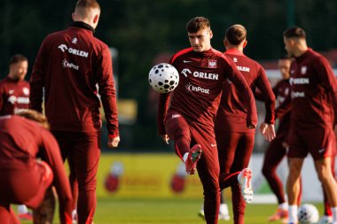Arkadiusz Pyrka seen during Official press conference and  training of Polish National team before game against New Zealand (Maciej Rogowski/Ball Raw Images)