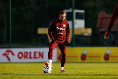 Matty Cash seen during Official press conference and  training of Polish National team before game against New Zealand (Maciej Rogowski/Ball Raw Images)