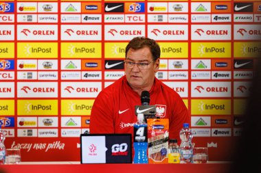 Jan Urban seen during Official press conference and  training of Polish National team before game against New Zealand (Maciej Rogowski/Ball Raw Images)