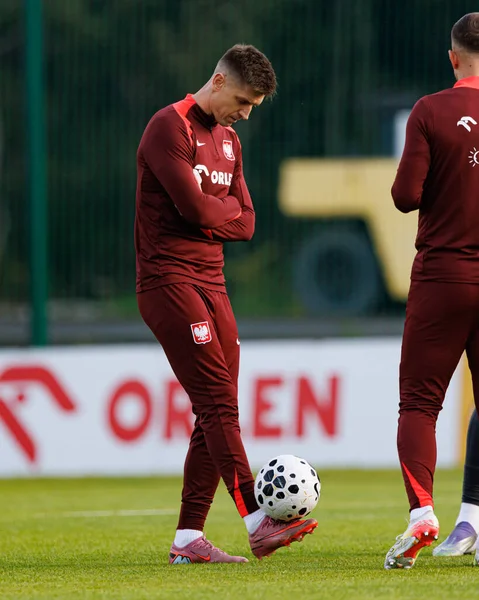 Krzysztof Piatek seen during Official press conference and  training of Polish National team before game against New Zealand (Maciej Rogowski/Ball Raw Images)