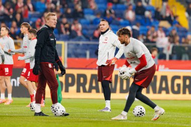Players of Poland seen  during International friendly game between national teams of Poland and  New Zealand (Maciej Rogowski/Ball Raw Images)