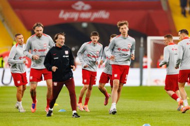 Players of Poland seen  during International friendly game between national teams of Poland and  New Zealand (Maciej Rogowski/Ball Raw Images)