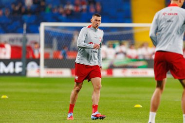 Jakub Piotrowski seen  during International friendly game between national teams of Poland and  New Zealand (Maciej Rogowski/Ball Raw Images)