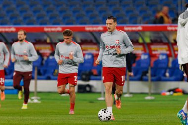 Players of Poland seen  during International friendly game between national teams of Poland and  New Zealand (Maciej Rogowski/Ball Raw Images)
