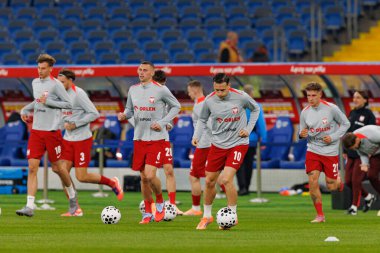 Players of Poland seen  during International friendly game between national teams of Poland and  New Zealand (Maciej Rogowski/Ball Raw Images)