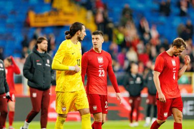 Kamil Grabara and Krzysztof Piatek seen  during International friendly game between national teams of Poland and  New Zealand (Maciej Rogowski/Ball Raw Images)