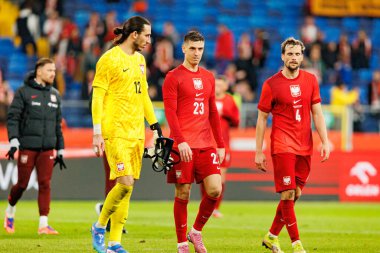 Kamil Grabara and Krzysztof Piatek seen  during International friendly game between national teams of Poland and  New Zealand (Maciej Rogowski/Ball Raw Images)