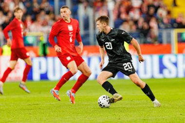 Callum McCowatt seen  during International friendly game between national teams of Poland and  New Zealand (Maciej Rogowski/Ball Raw Images)