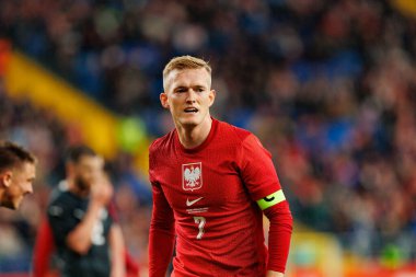 Karol Swiderski seen  during International friendly game between national teams of Poland and  New Zealand (Maciej Rogowski/Ball Raw Images)