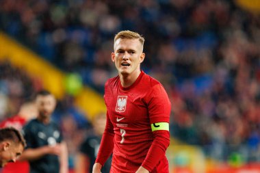 Karol Swiderski seen  during International friendly game between national teams of Poland and  New Zealand (Maciej Rogowski/Ball Raw Images)