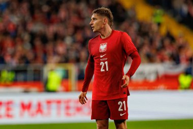 Michal Skoras seen  during International friendly game between national teams of Poland and  New Zealand (Maciej Rogowski/Ball Raw Images)
