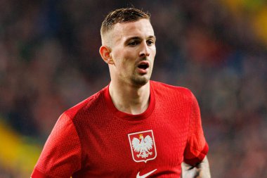 Kacper Kozlowski seen  during International friendly game between national teams of Poland and  New Zealand (Maciej Rogowski/Ball Raw Images)