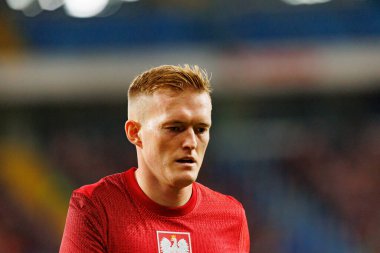 Karol Swiderski seen  during International friendly game between national teams of Poland and  New Zealand (Maciej Rogowski/Ball Raw Images)