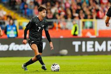 Matthew Garbett seen  during International friendly game between national teams of Poland and  New Zealand (Maciej Rogowski/Ball Raw Images)