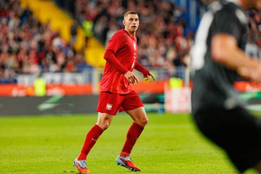 Jakub Piotrowski seen  during International friendly game between national teams of Poland and  New Zealand (Maciej Rogowski/Ball Raw Images)