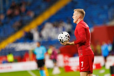 Karol Swiderski seen  during International friendly game between national teams of Poland and  New Zealand (Maciej Rogowski/Ball Raw Images)
