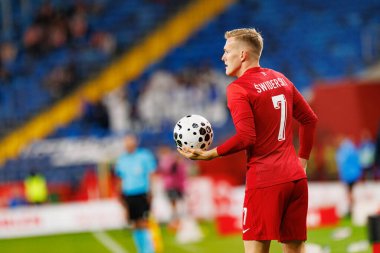 Karol Swiderski seen  during International friendly game between national teams of Poland and  New Zealand (Maciej Rogowski/Ball Raw Images)