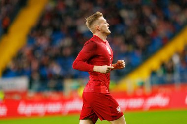 Karol Swiderski seen  during International friendly game between national teams of Poland and  New Zealand (Maciej Rogowski/Ball Raw Images)