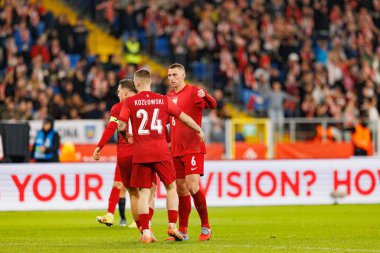Kacper Kozlowski and Jakub Piotrowski seen  during International friendly game between national teams of Poland and  New Zealand (Maciej Rogowski/Ball Raw Images)