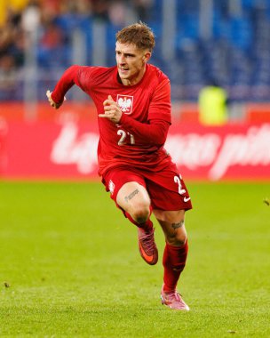 Michal Skoras seen  during International friendly game between national teams of Poland and  New Zealand (Maciej Rogowski/Ball Raw Images)