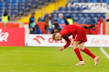 Karol Swiderski seen  during International friendly game between national teams of Poland and  New Zealand (Maciej Rogowski/Ball Raw Images)