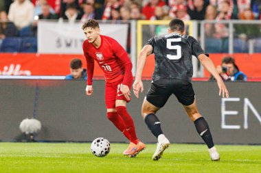 Sebastian Szymanski seen  during International friendly game between national teams of Poland and  New Zealand (Maciej Rogowski/Ball Raw Images)