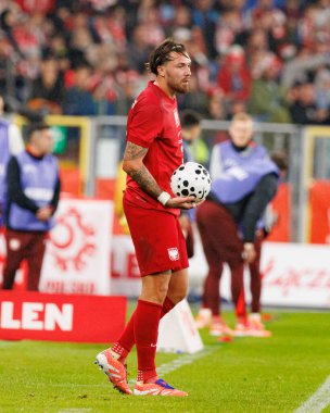 Przemyslaw Wisniewski seen  during International friendly game between national teams of Poland and  New Zealand (Maciej Rogowski/Ball Raw Images)