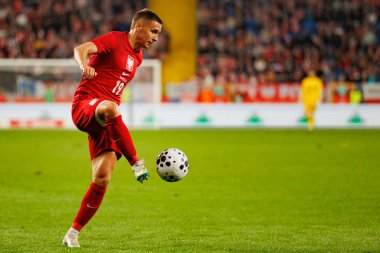 Przemyslaw Frankowski seen  during International friendly game between national teams of Poland and  New Zealand (Maciej Rogowski/Ball Raw Images)