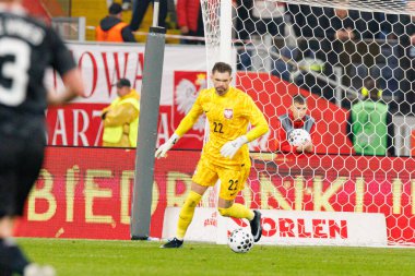 Bartlomiej Dragowski seen  during International friendly game between national teams of Poland and  New Zealand (Maciej Rogowski/Ball Raw Images)