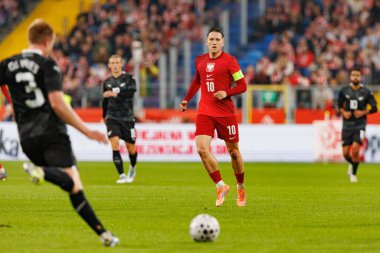 Piotr ZIelinski seen  during International friendly game between national teams of Poland and  New Zealand (Maciej Rogowski/Ball Raw Images)