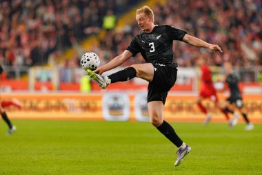 Francis De Vries seen  during International friendly game between national teams of Poland and  New Zealand (Maciej Rogowski/Ball Raw Images)
