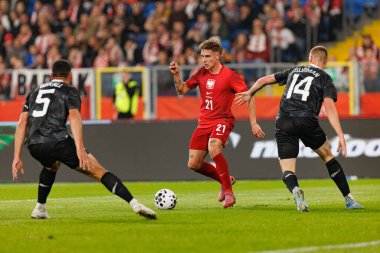 Michal Skoras seen  during International friendly game between national teams of Poland and  New Zealand (Maciej Rogowski/Ball Raw Images)
