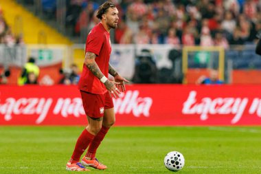 Przemyslaw Wisniewski seen  during International friendly game between national teams of Poland and  New Zealand (Maciej Rogowski/Ball Raw Images)