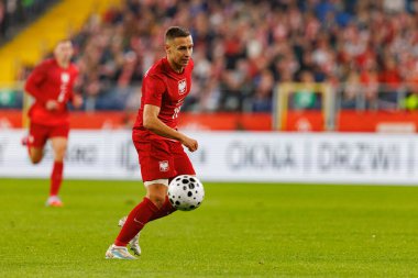 Przemyslaw Frankowski seen  during International friendly game between national teams of Poland and  New Zealand (Maciej Rogowski/Ball Raw Images)