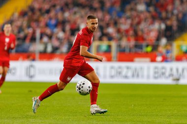 Przemyslaw Frankowski seen  during International friendly game between national teams of Poland and  New Zealand (Maciej Rogowski/Ball Raw Images)