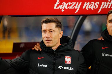 Robert Lewandowski seen  during International friendly game between national teams of Poland and  New Zealand (Maciej Rogowski/Ball Raw Images)