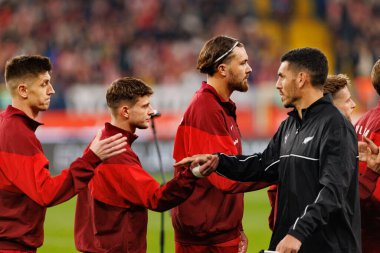 Players of Poland seen  during International friendly game between national teams of Poland and  New Zealand (Maciej Rogowski/Ball Raw Images)