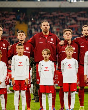 Sebastian Szymanski, Przemyslaw Wisniewski and Michal Skoras seen  during International friendly game between national teams of Poland and  New Zealand (Maciej Rogowski/Ball Raw Images)