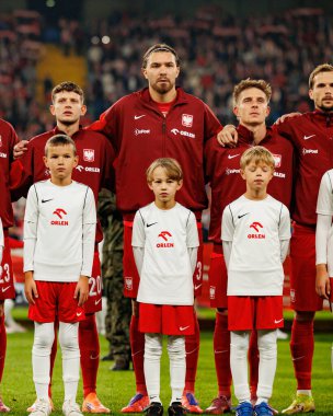 Sebastian Szymanski, Przemyslaw Wisniewski and Michal Skoras seen  during International friendly game between national teams of Poland and  New Zealand (Maciej Rogowski/Ball Raw Images)