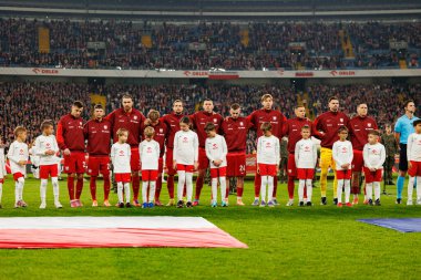 Players of Poland seen  during International friendly game between national teams of Poland and  New Zealand (Maciej Rogowski/Ball Raw Images)