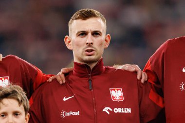 Kacper Kozlowski seen  during International friendly game between national teams of Poland and  New Zealand (Maciej Rogowski/Ball Raw Images)