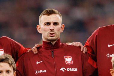 Kacper Kozlowski seen  during International friendly game between national teams of Poland and  New Zealand (Maciej Rogowski/Ball Raw Images)